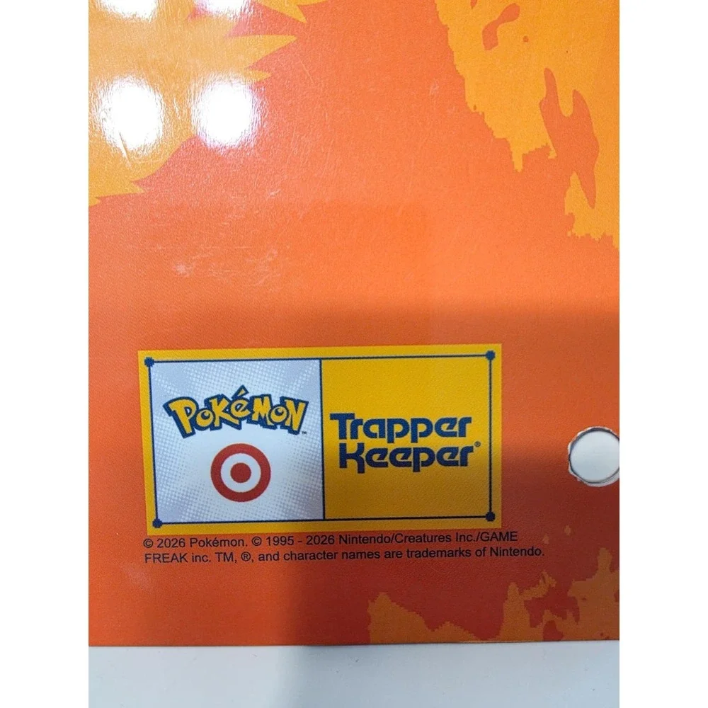 Pokemon Target Arcanine Holographic Trapper Keeper Spiral Notebook College Ruled